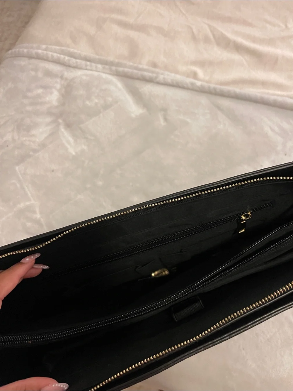 Alpha Kappa Alpha Sorority Embossed Black Satchel